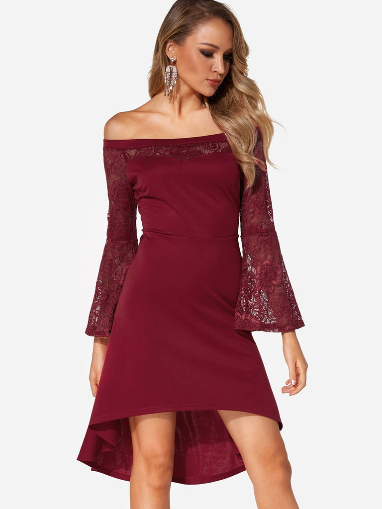 Ladies Burgundy Sexy Dresses