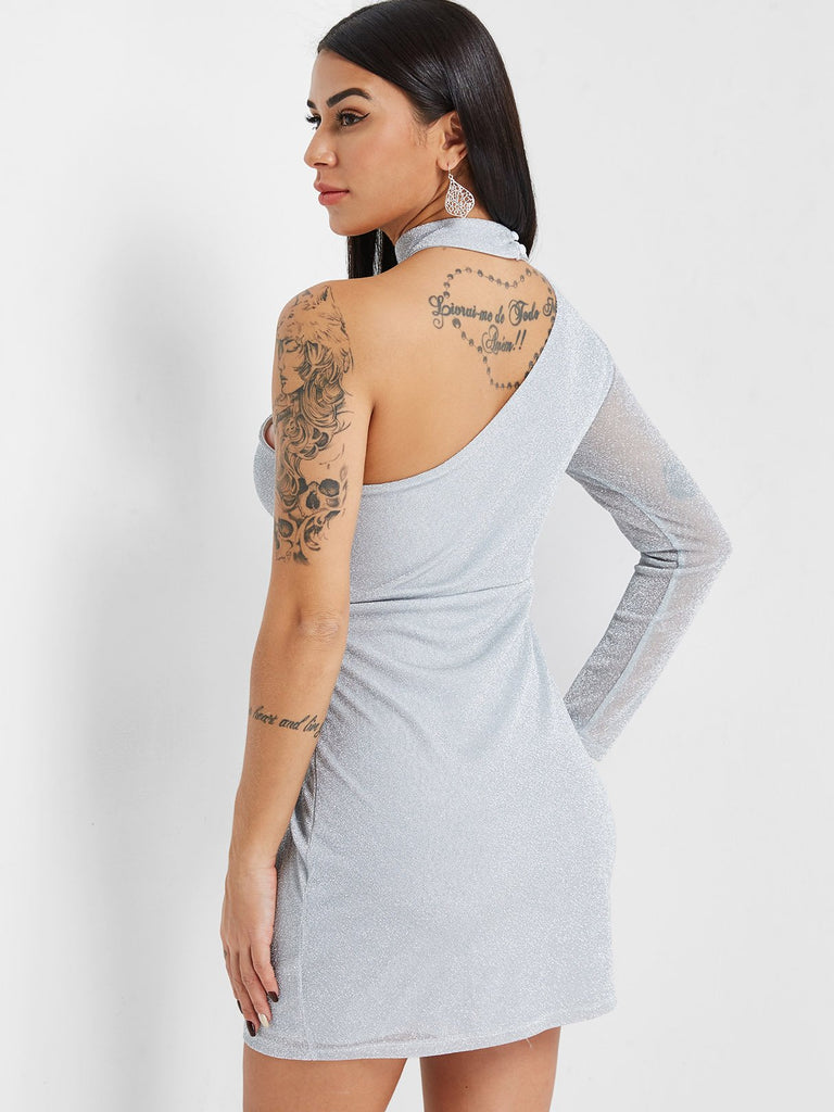 Womens Silver Mini Dresses