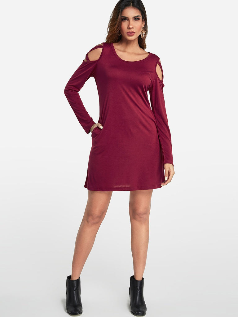 Womens Long Sleeve Casual Dresses