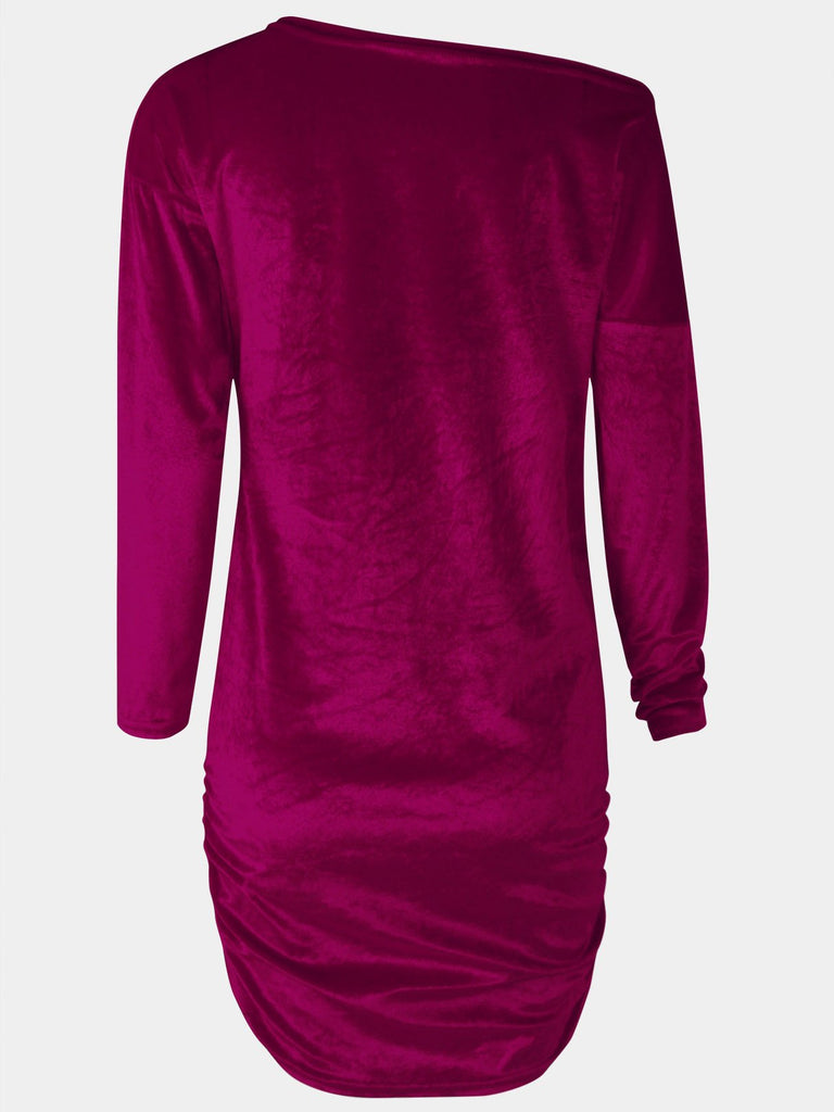 Ladies Burgundy Mini Dresses