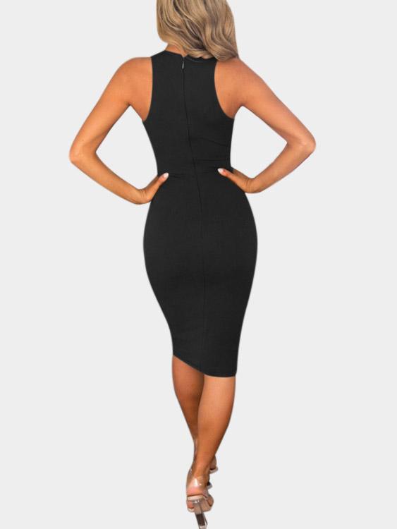 Womens Black V-Neck Dresses