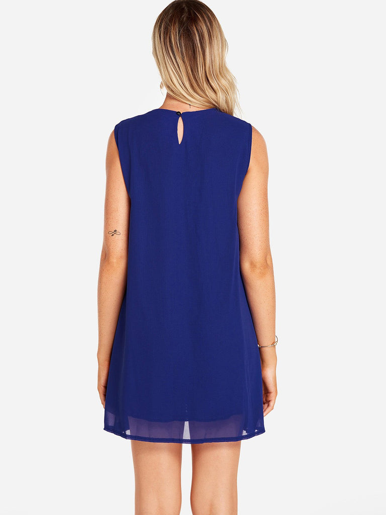 Womens Blue Casual Dresses