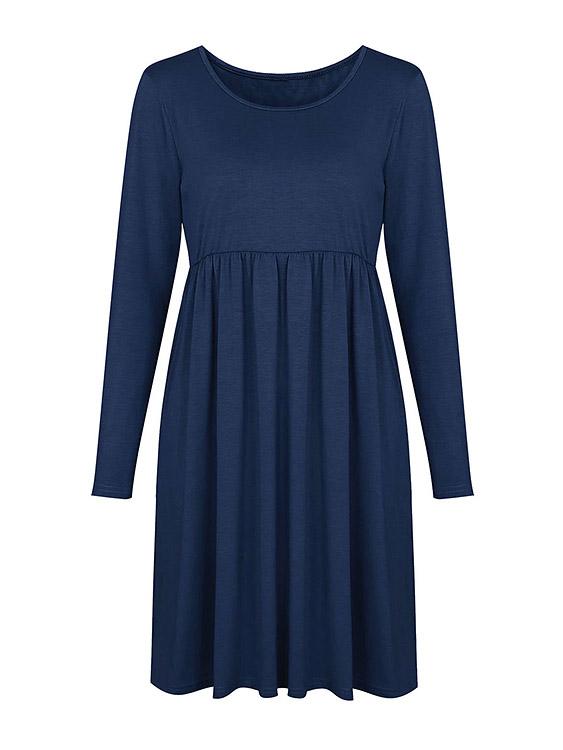 Ladies Navy Midi Dresses