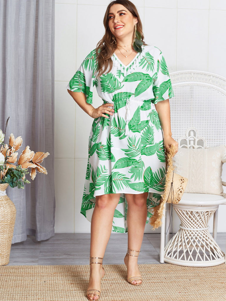 Ladies Half Sleeve Plus Size Dress