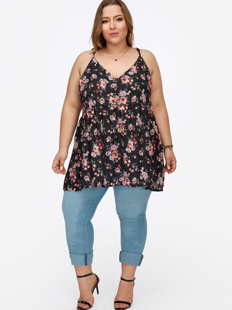 Womens Sleeveless Plus Size Tops