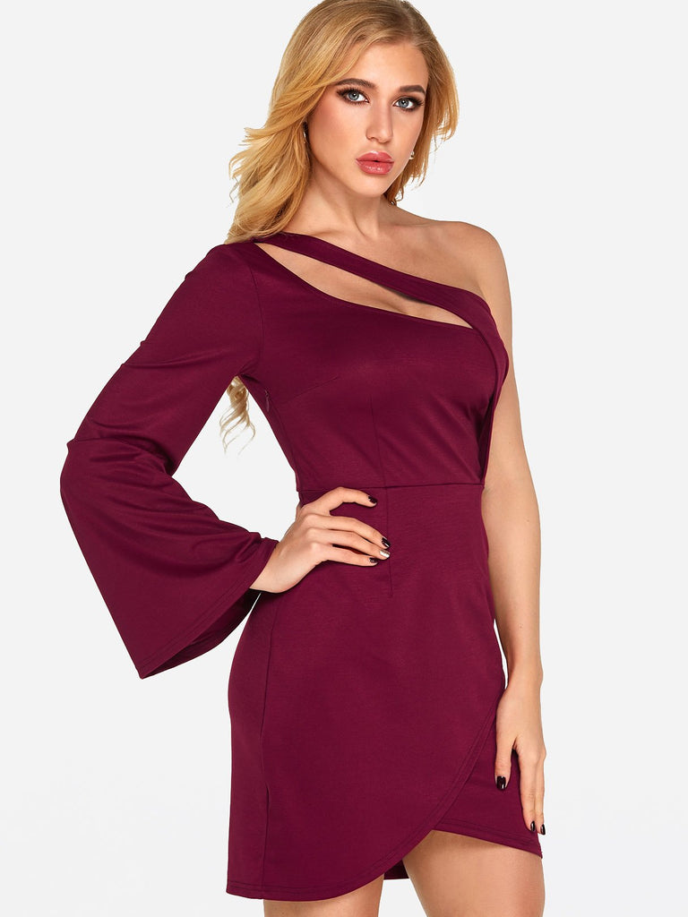 Ladies Burgundy Sexy Dresses