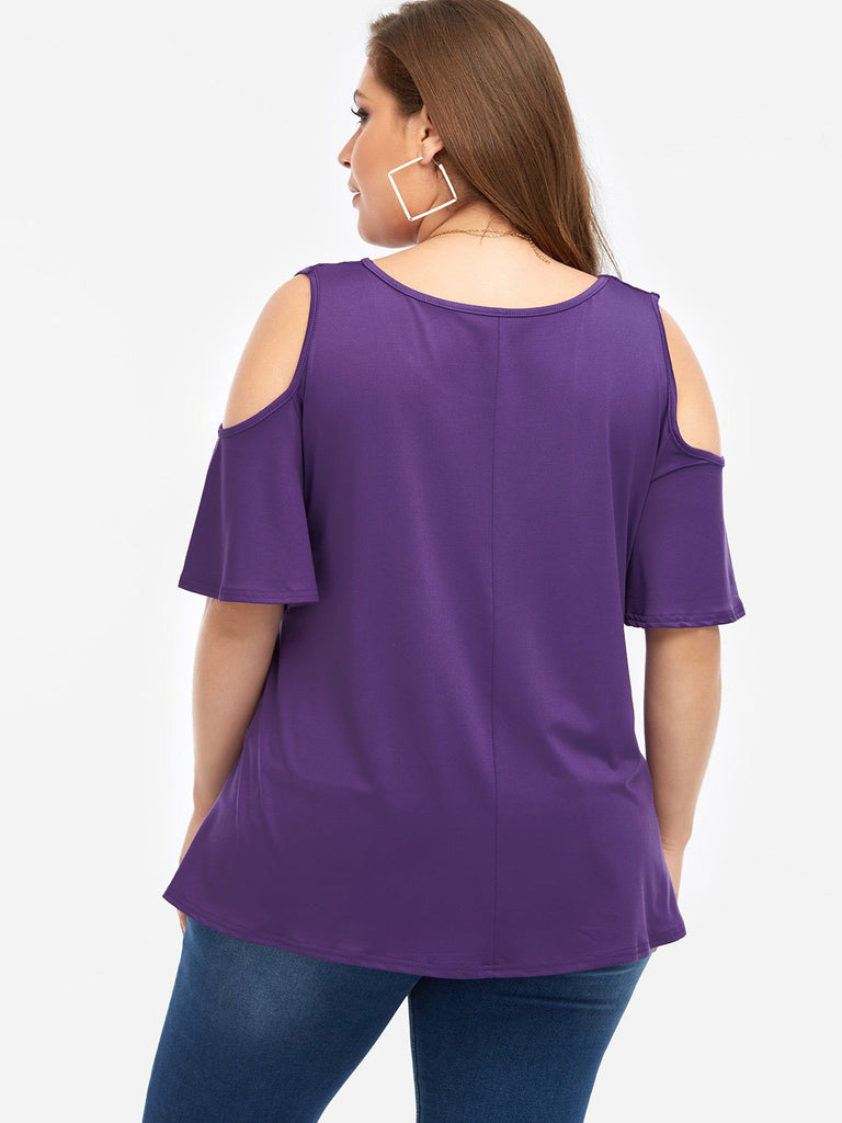 Womens Plum Plus Size Tops