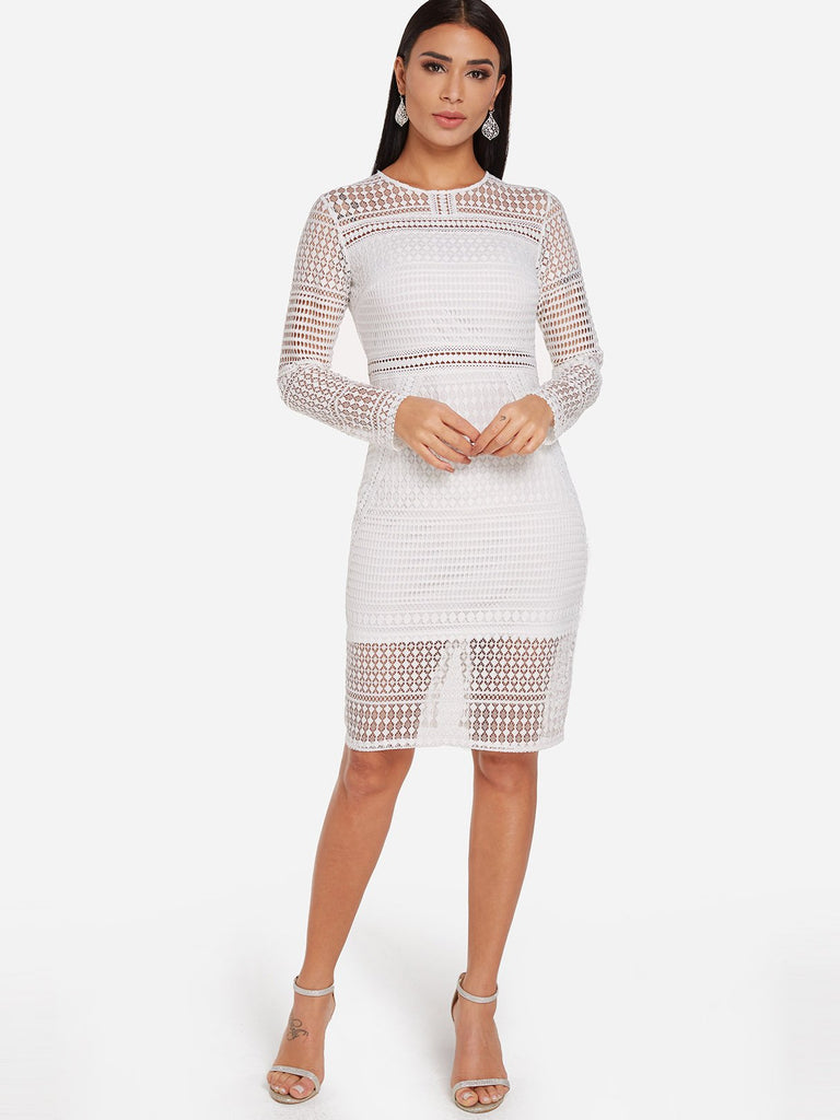 Womens Long Sleeve Sexy Dress