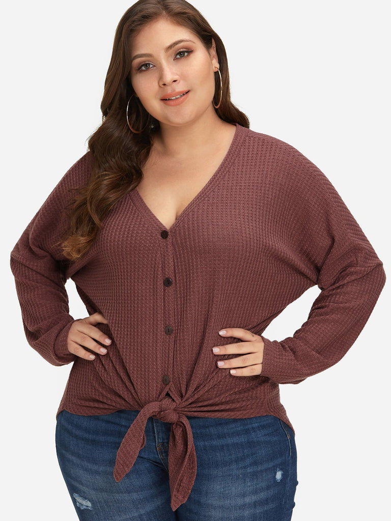 Womens Grey Plus Size Tops