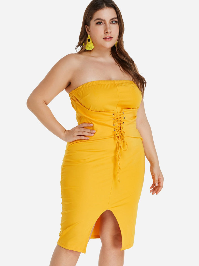 Ladies Sleeveless Plus Size Dress