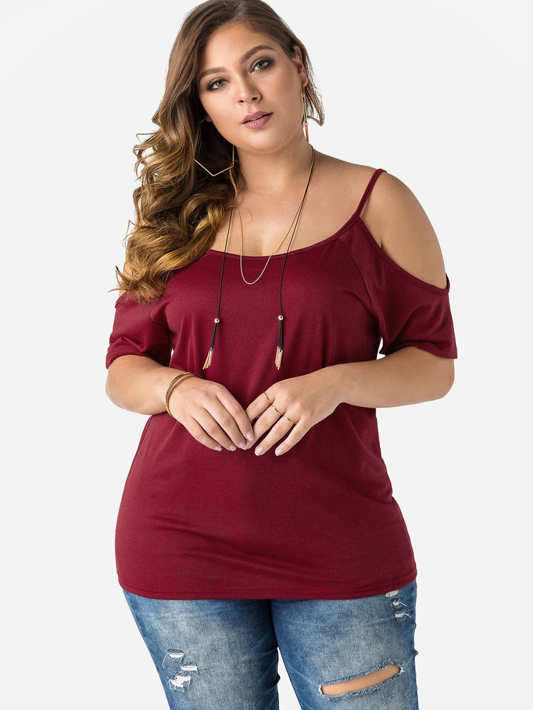 Womens Plus Size Purple Tops