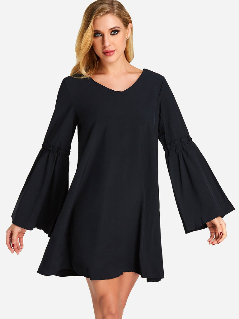 Ladies Long Sleeve Mini Dress