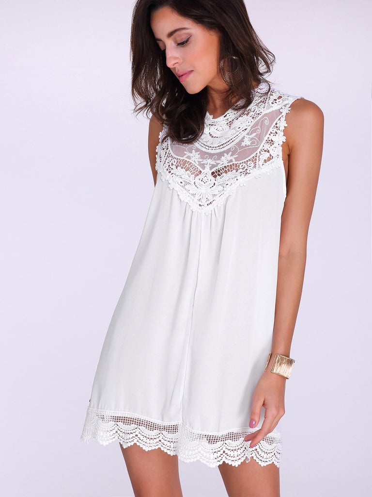 Ladies White Mini Dresses