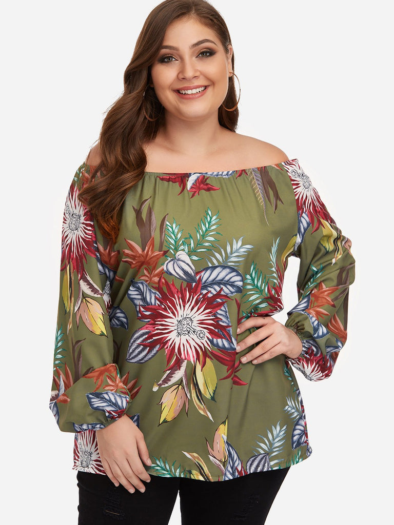 Ladies Off The Shoulder Plus Size Tops