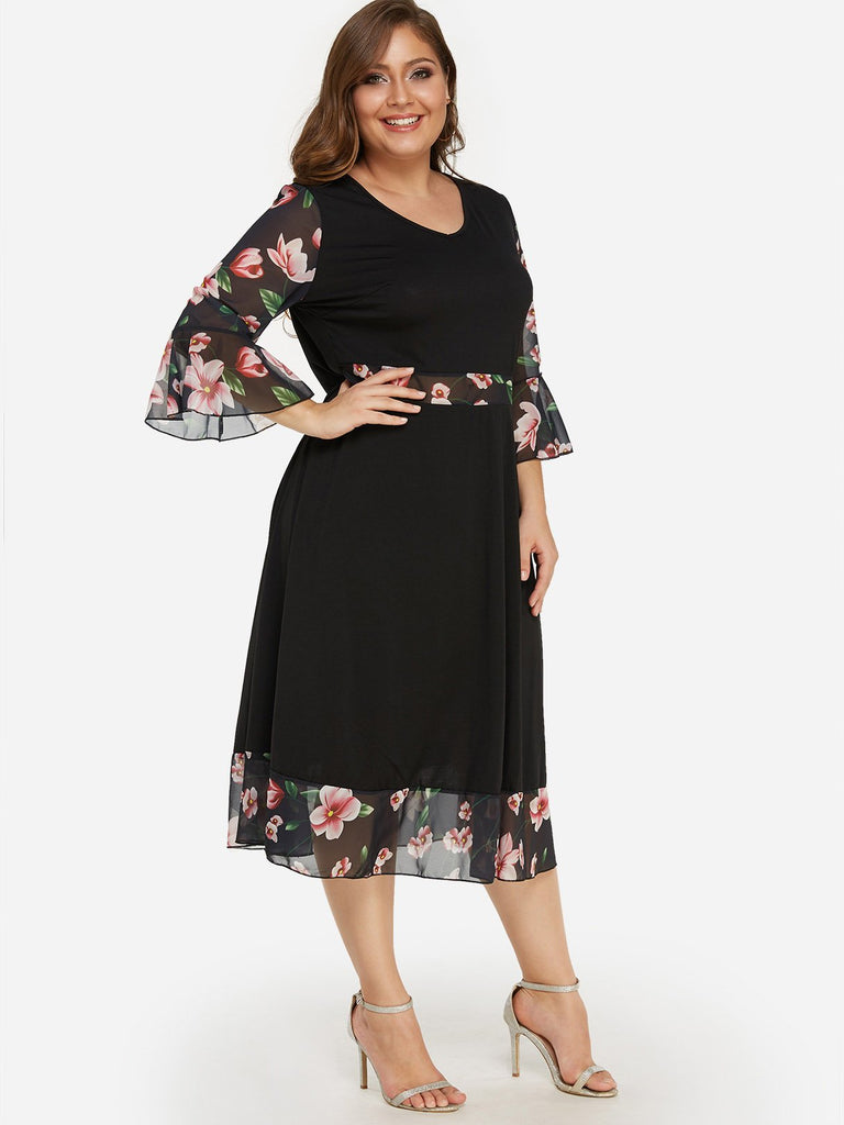 Ladies Black Plus Size Dresses