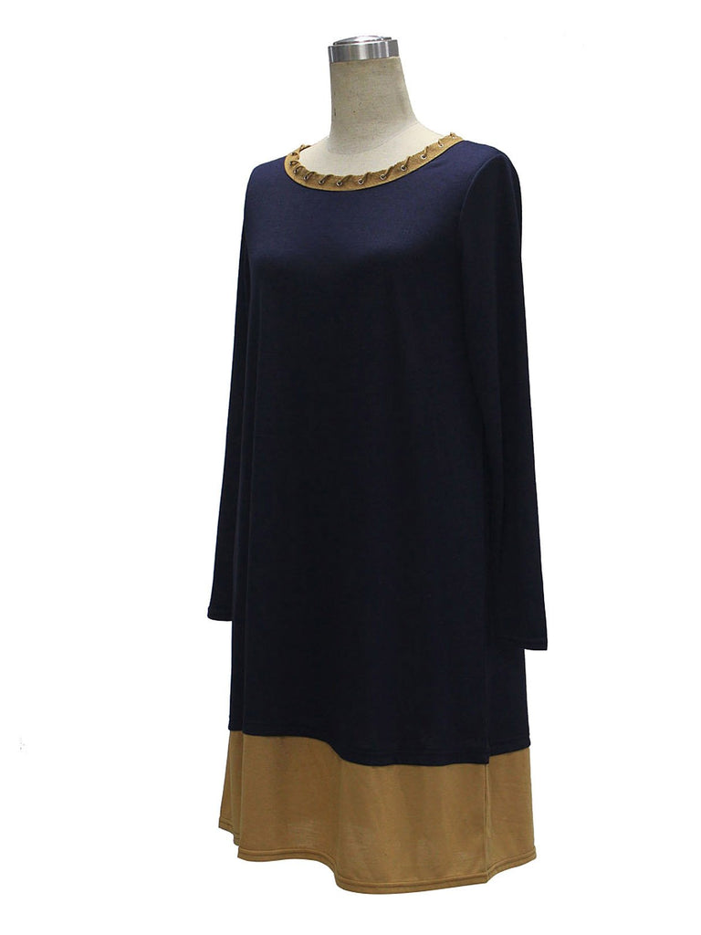 Ladies Navy Casual Dresses