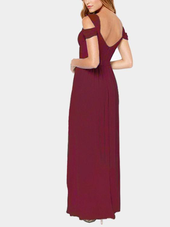 Womens Burgundy Sexy Dresses