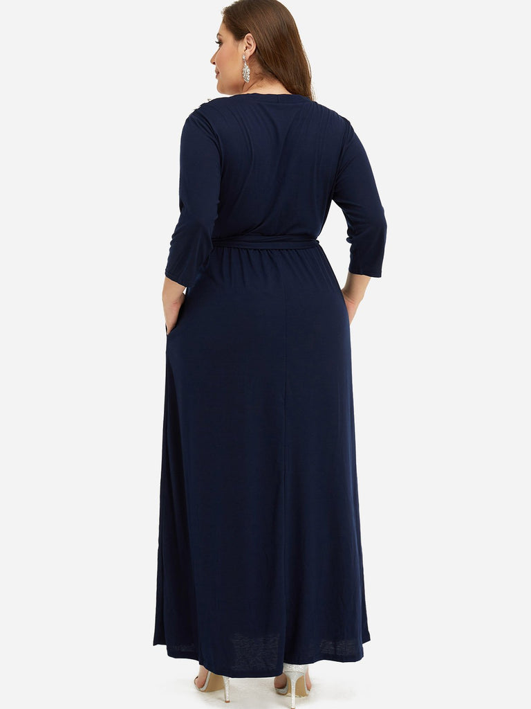 Womens Blue Plus Size Dresses