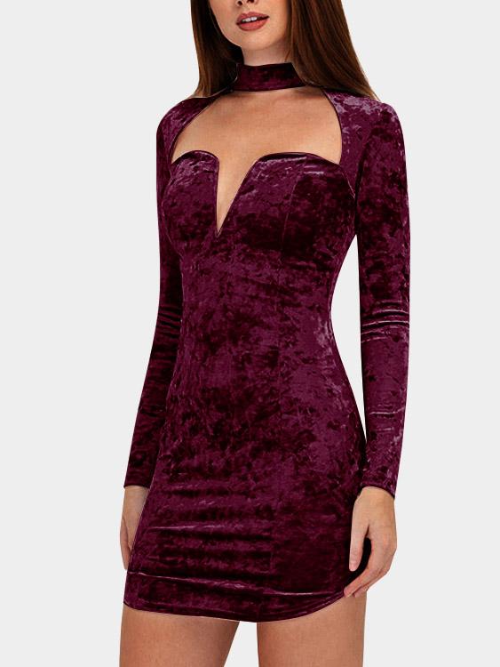 Ladies Crimson Sexy Dresses