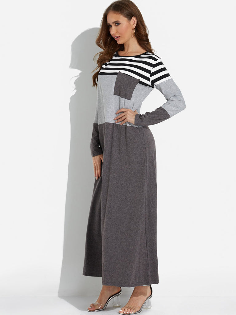 Ladies Grey Maxi Dresses