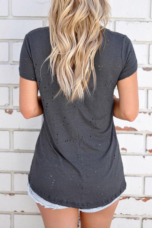 Womens Grey T-Shirts