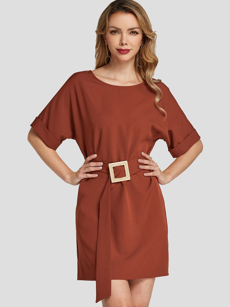 Ladies Rust Mini Dresses