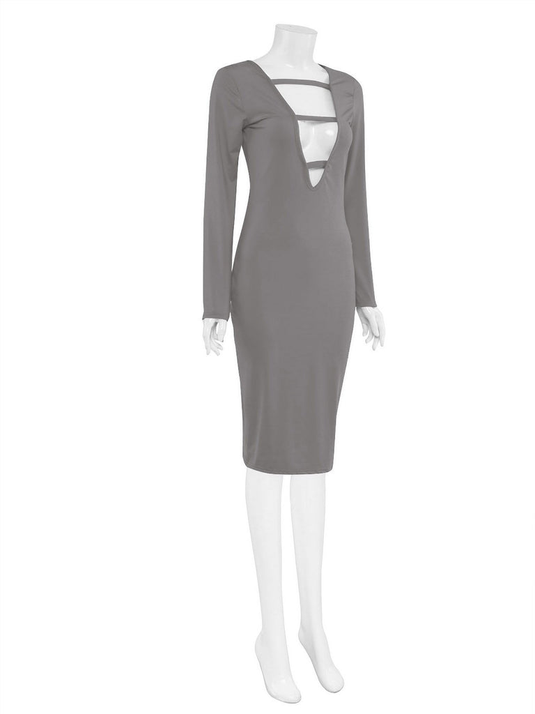 Ladies Grey Sexy Dresses