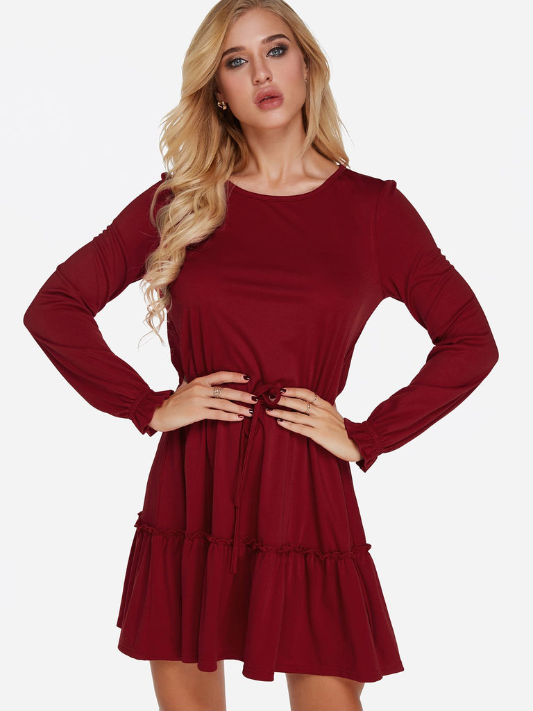 Womens Long Sleeve Casual Dresses