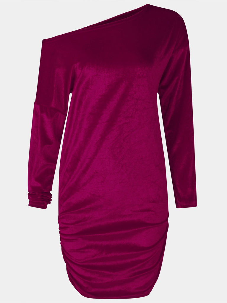 Womens Burgundy Mini Dresses