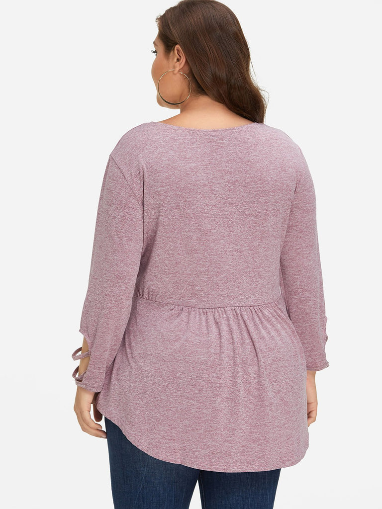 Womens Purple Plus Size Tops