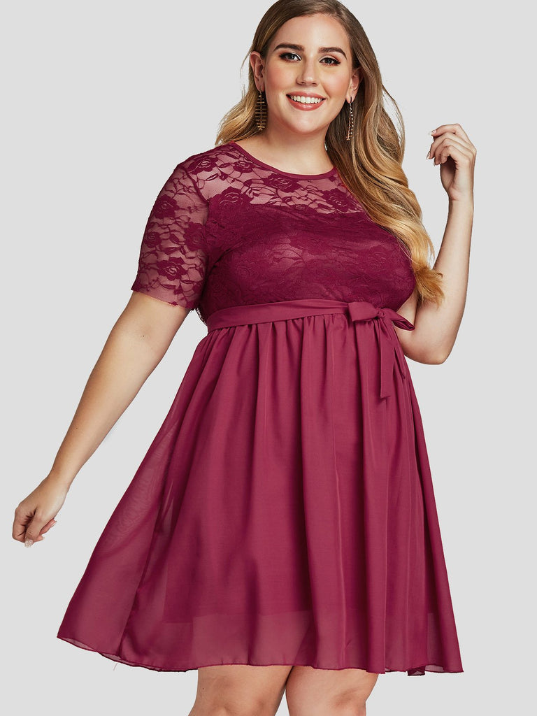 Ladies Red Plus Size Dresses