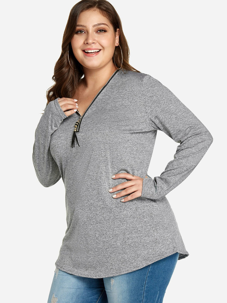 Plus Size Ladies Tops Blouses