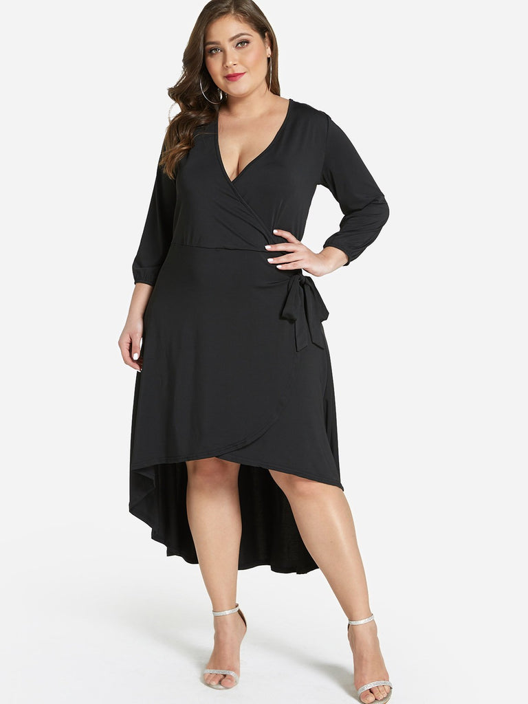 Womens Long Sleeve Plus Size Dress