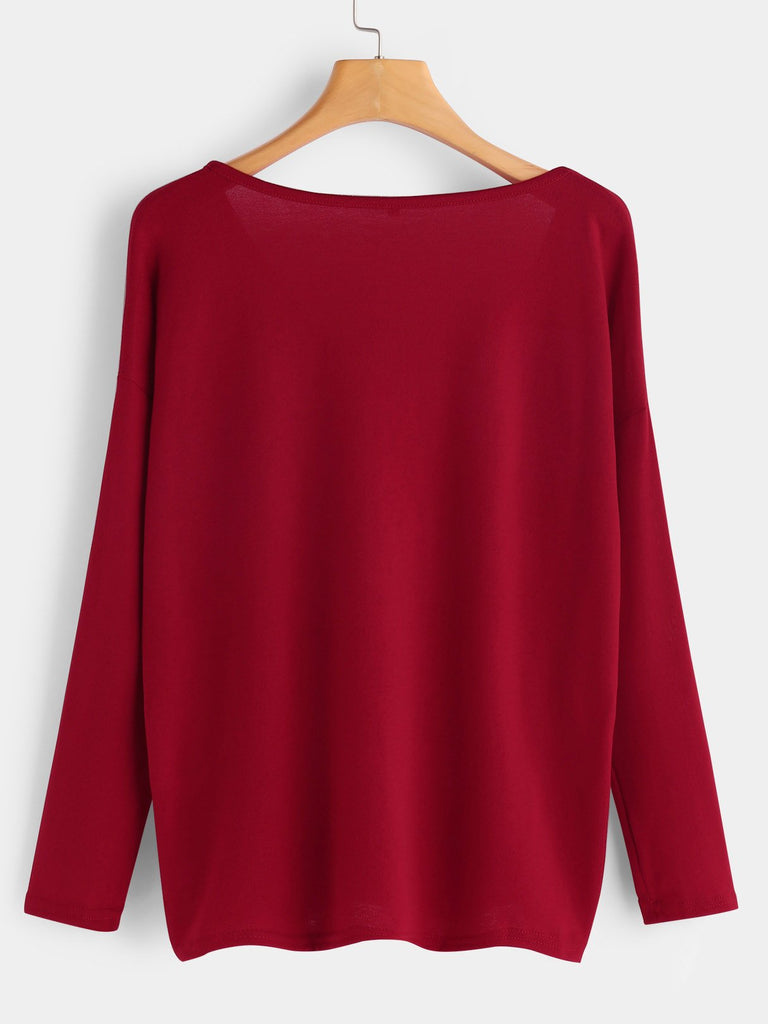 Womens Red Plus Size Tops