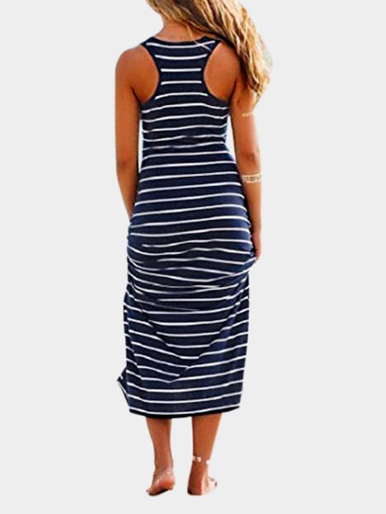 Womens Navy Maxi Dresses