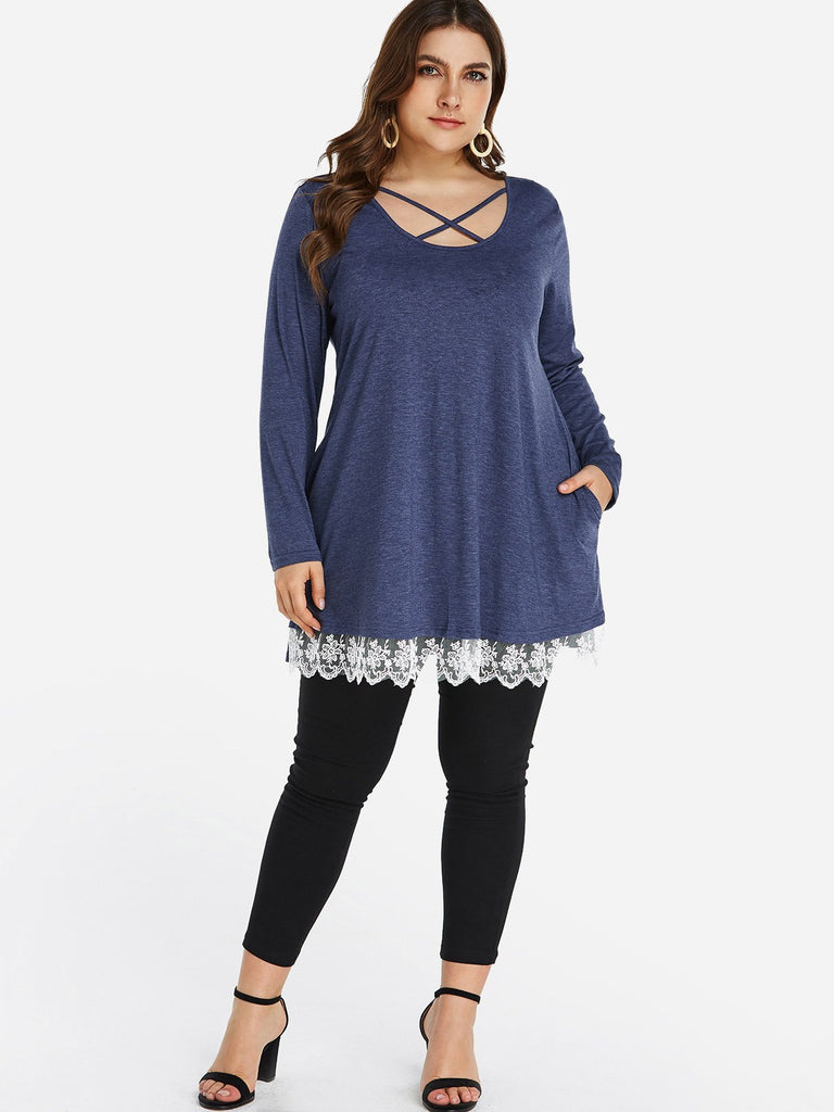 Womens Plus Size Tunic Tops