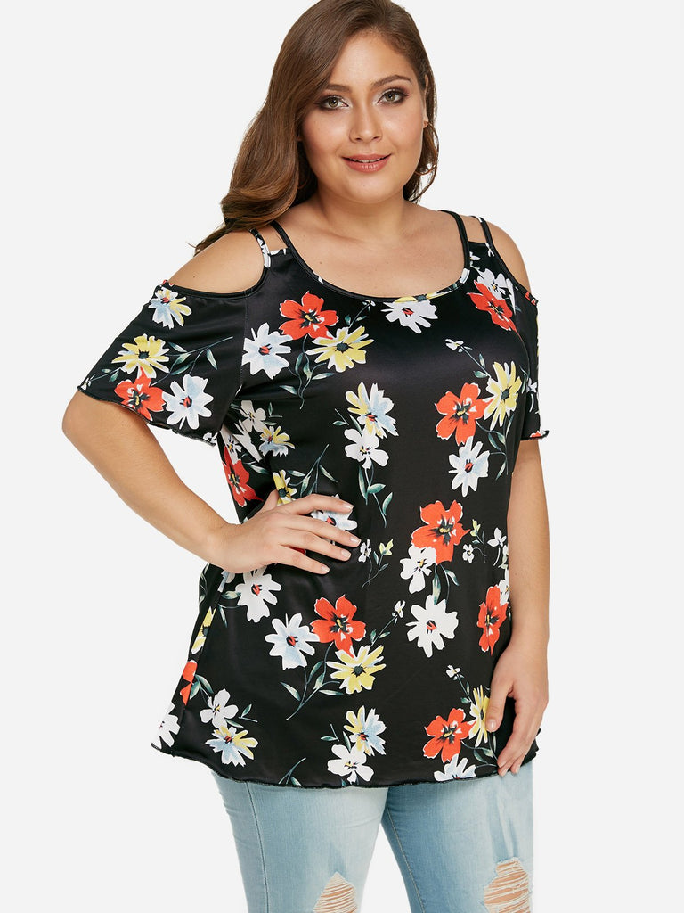 Ladies Floral Plus Size Tops