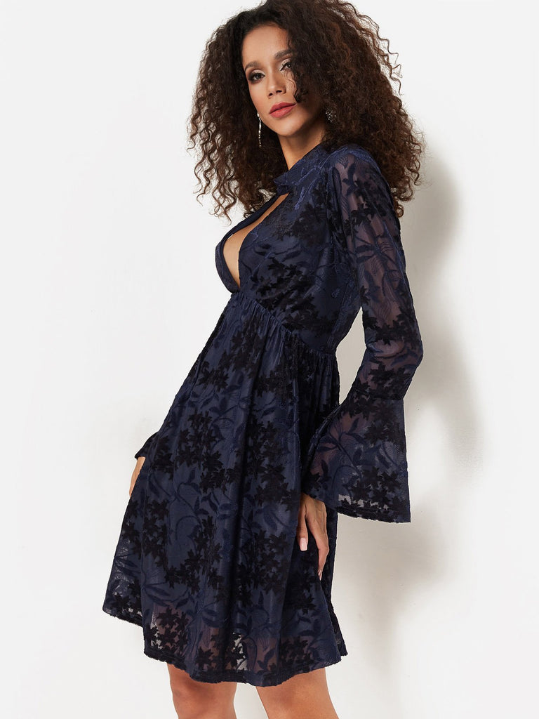 Ladies Navy Sexy Dresses