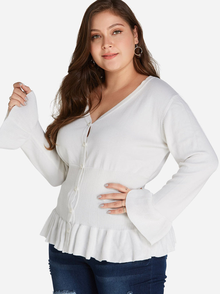 Ladies White Plus Size Tops