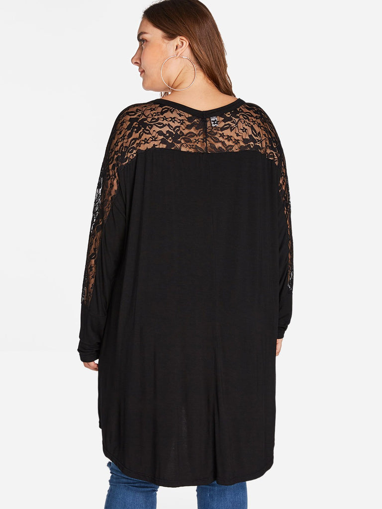 Womens Black Plus Size Tops