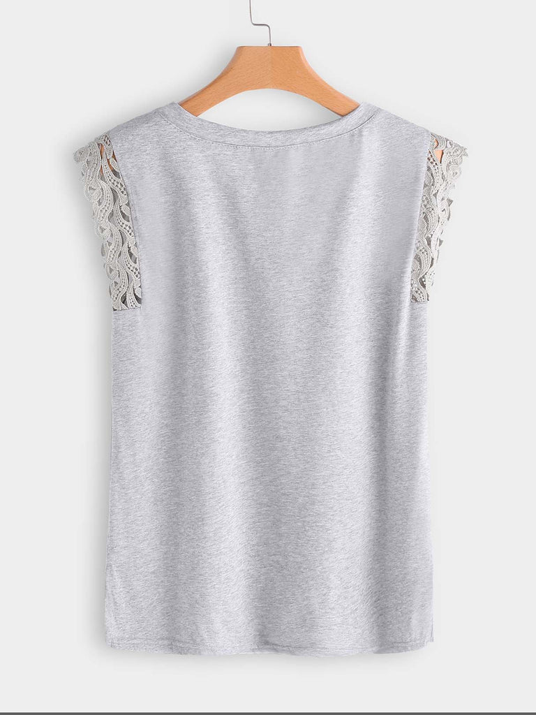 Womens Grey Plus Size Tops