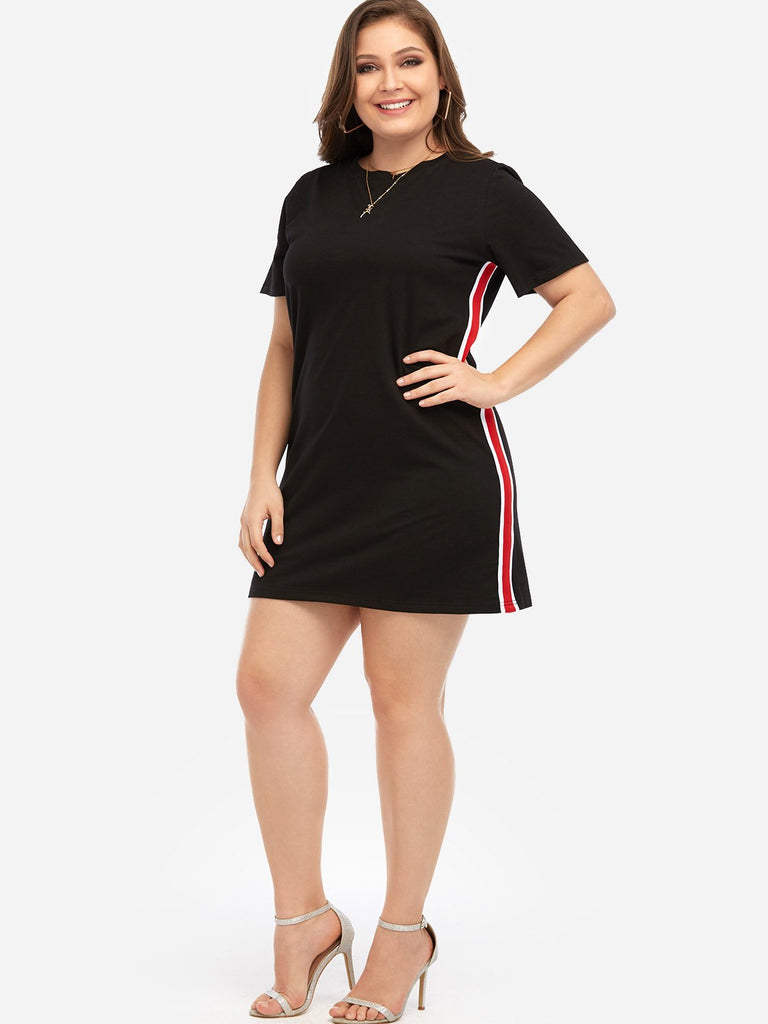 Womens Short Sleeve Plus Size Dresses