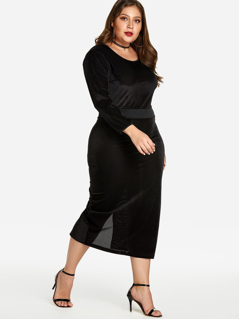 Ladies Black Plus Size Dresses