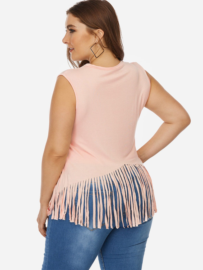 Womens Pink Plus Size Tops