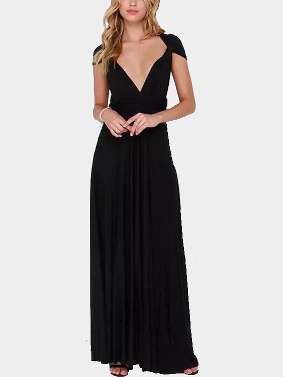 Sleeveless Backless Maxi Dresses