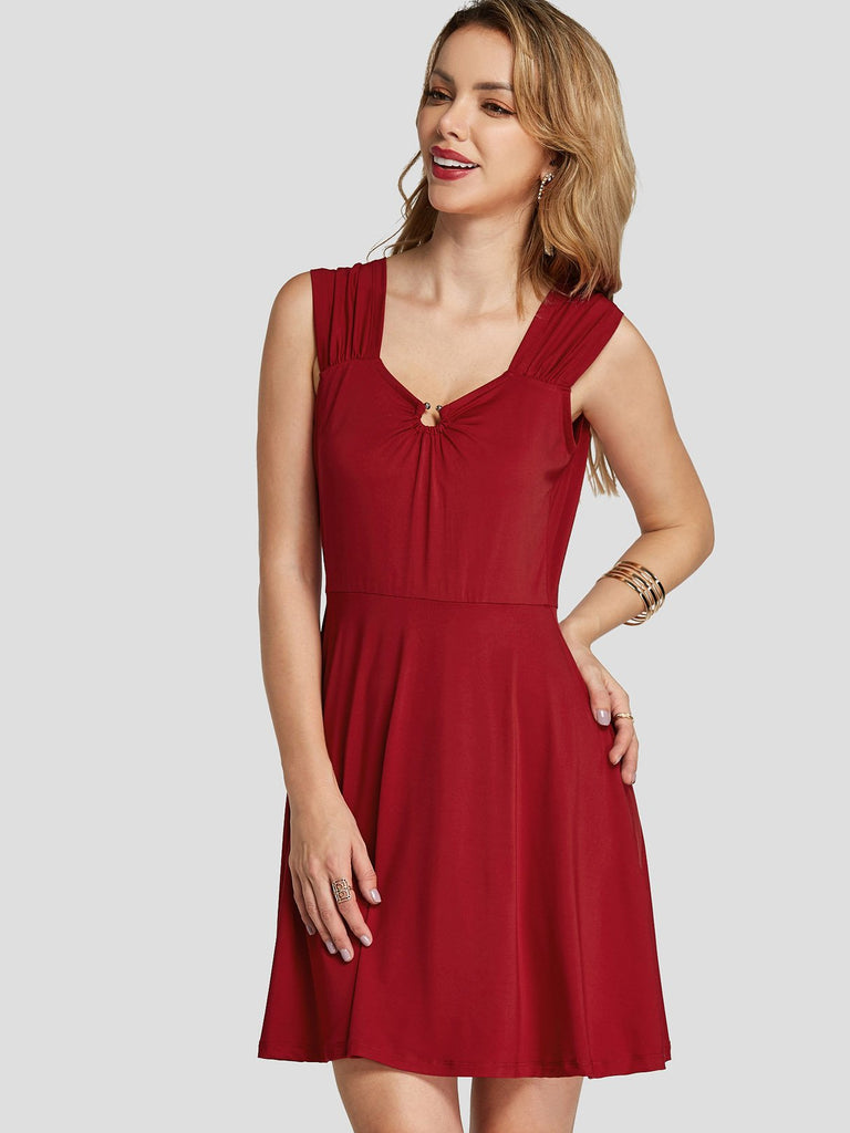 Ladies Red Casual Dresses