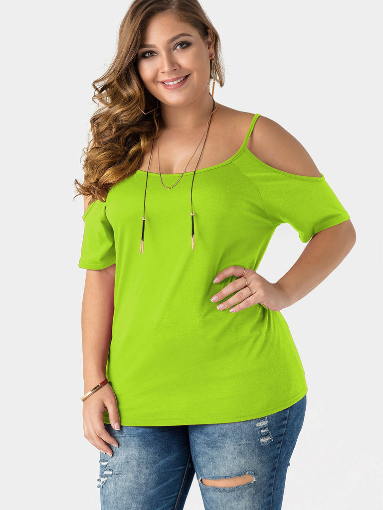 Ladies Green Plus Size Tops