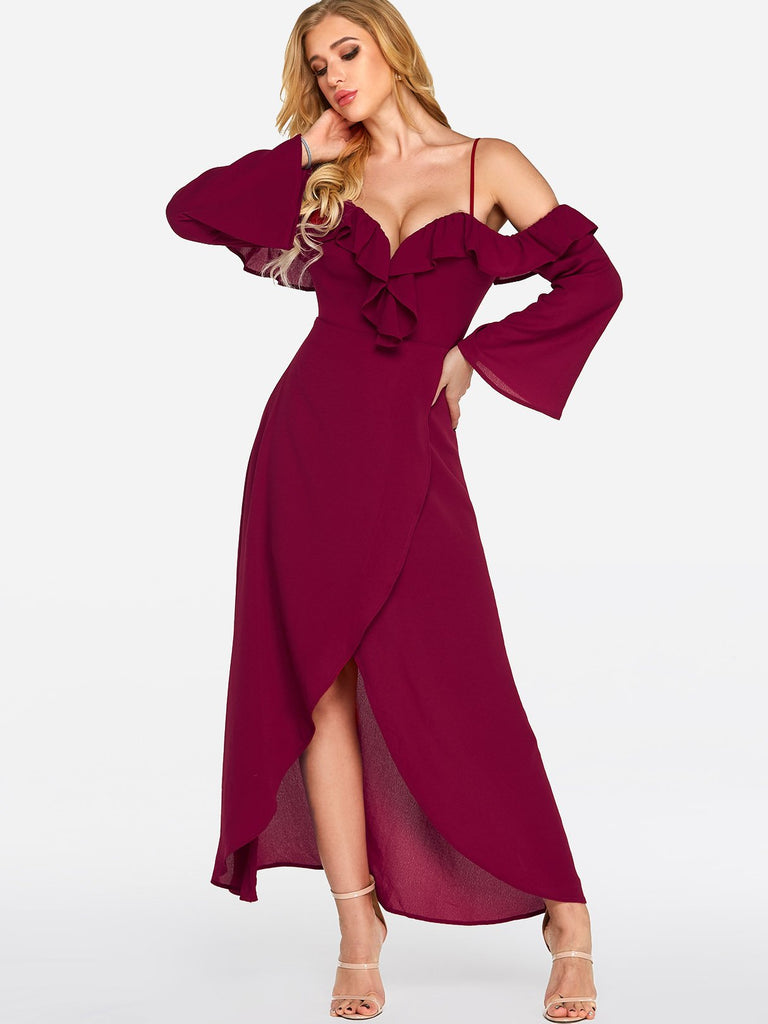 Ladies Burgundy Sexy Dresses