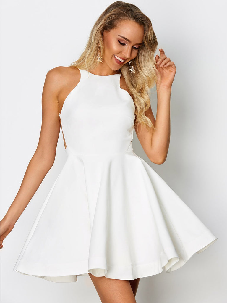 White Linen Dress