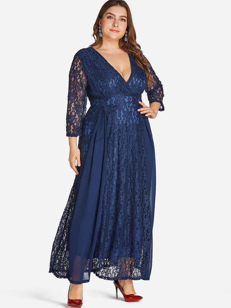 A Line Evening Dresses Plus Size